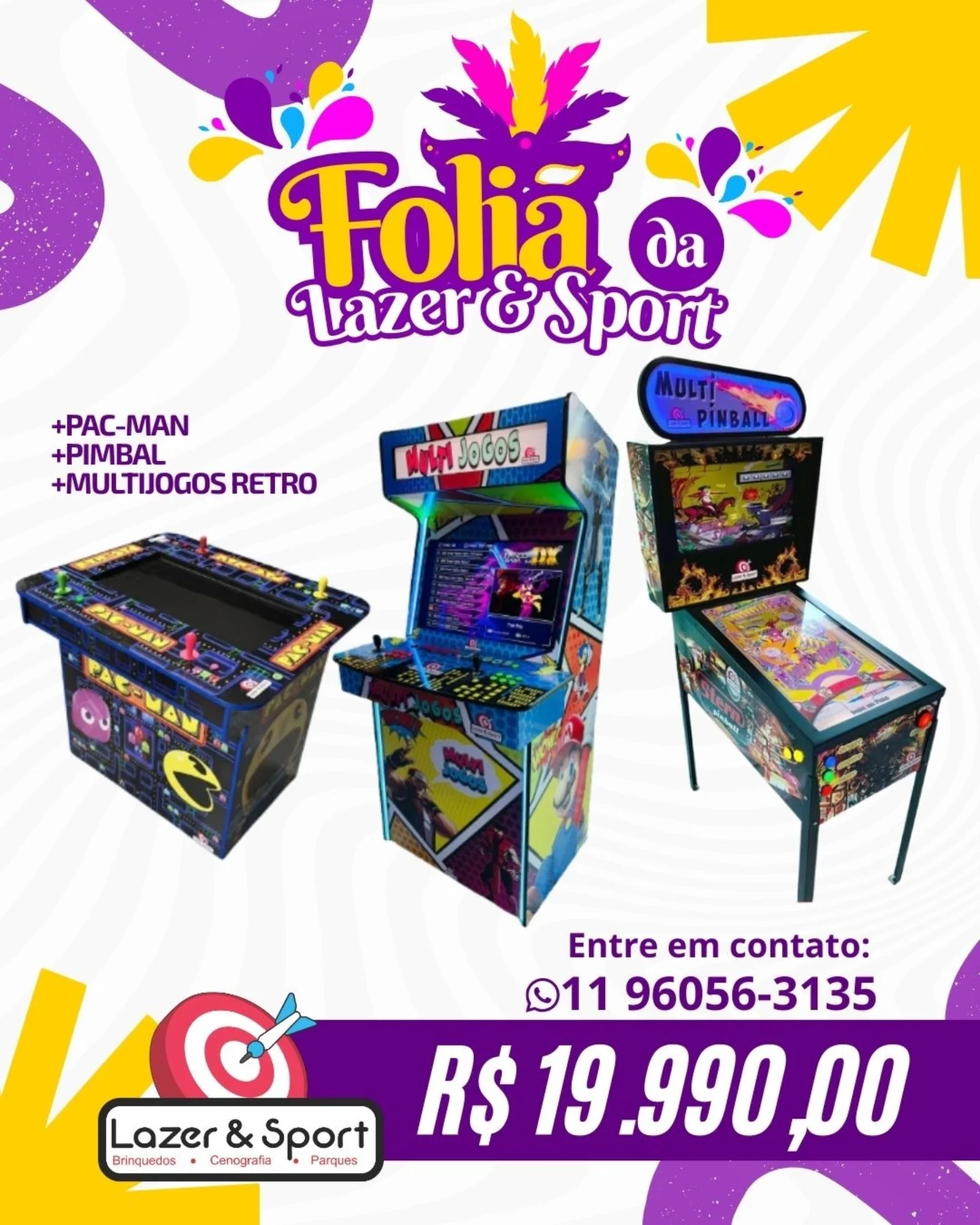 Combo Folia da Lazer e Sport